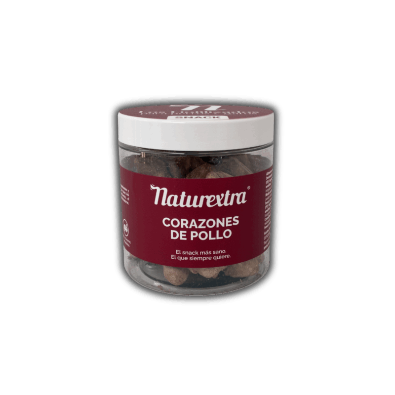 Corazones de pollo liofilizados