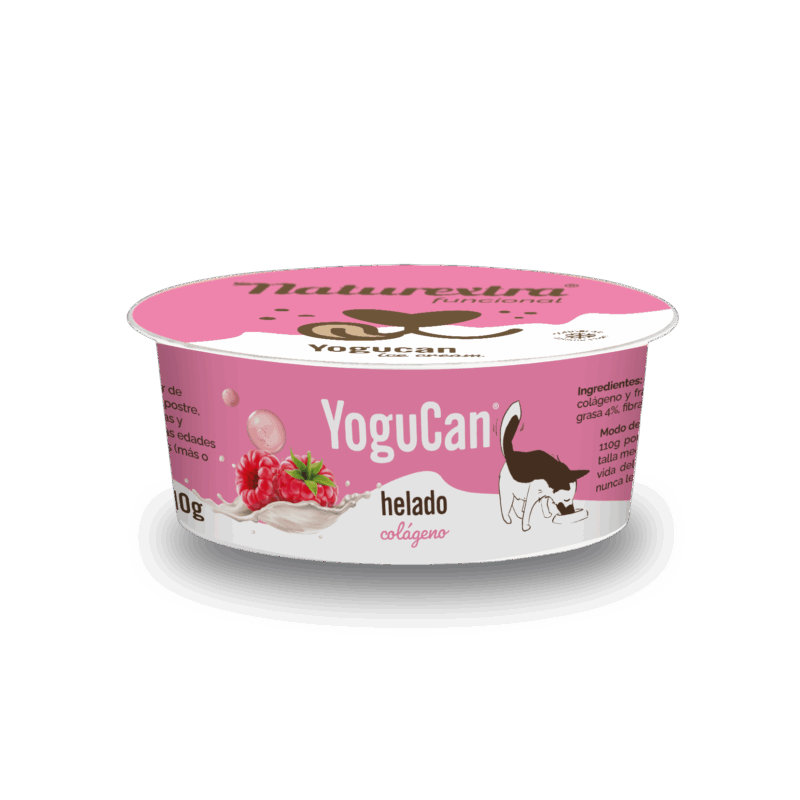 YoguCan Helado con Colágeno y Frambuesa + Topping